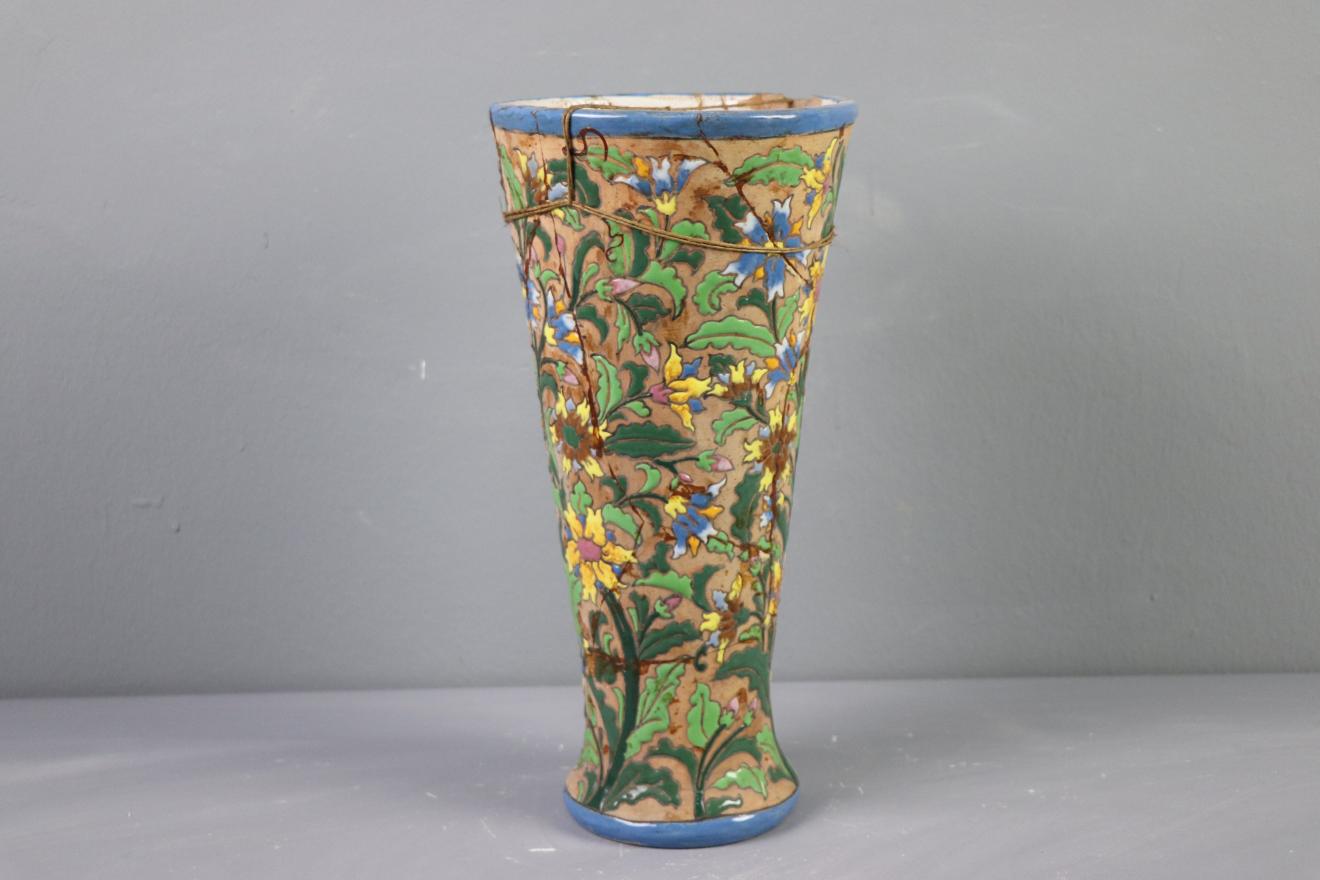 Jarrón de cuerda seca 