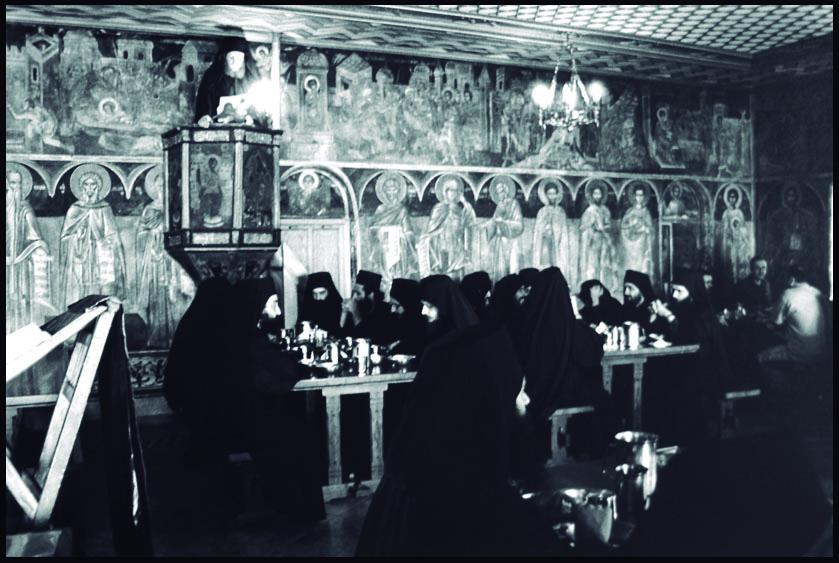 Refectorio del Monasterio de Xenophontos. Monte Athos