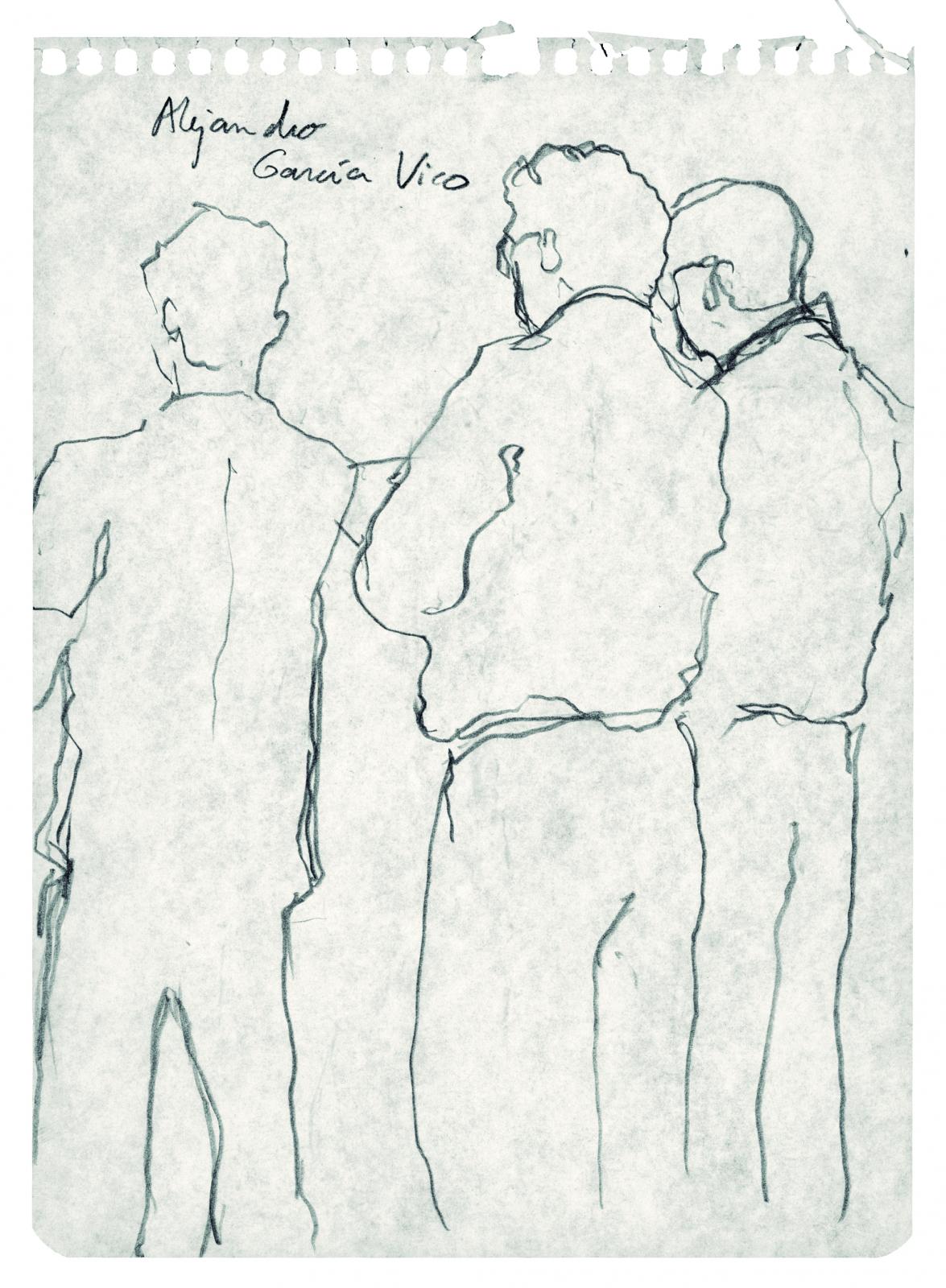 Sin título. Serie B 2A-Anverso. Carpeta Dibujo: Música y Danza