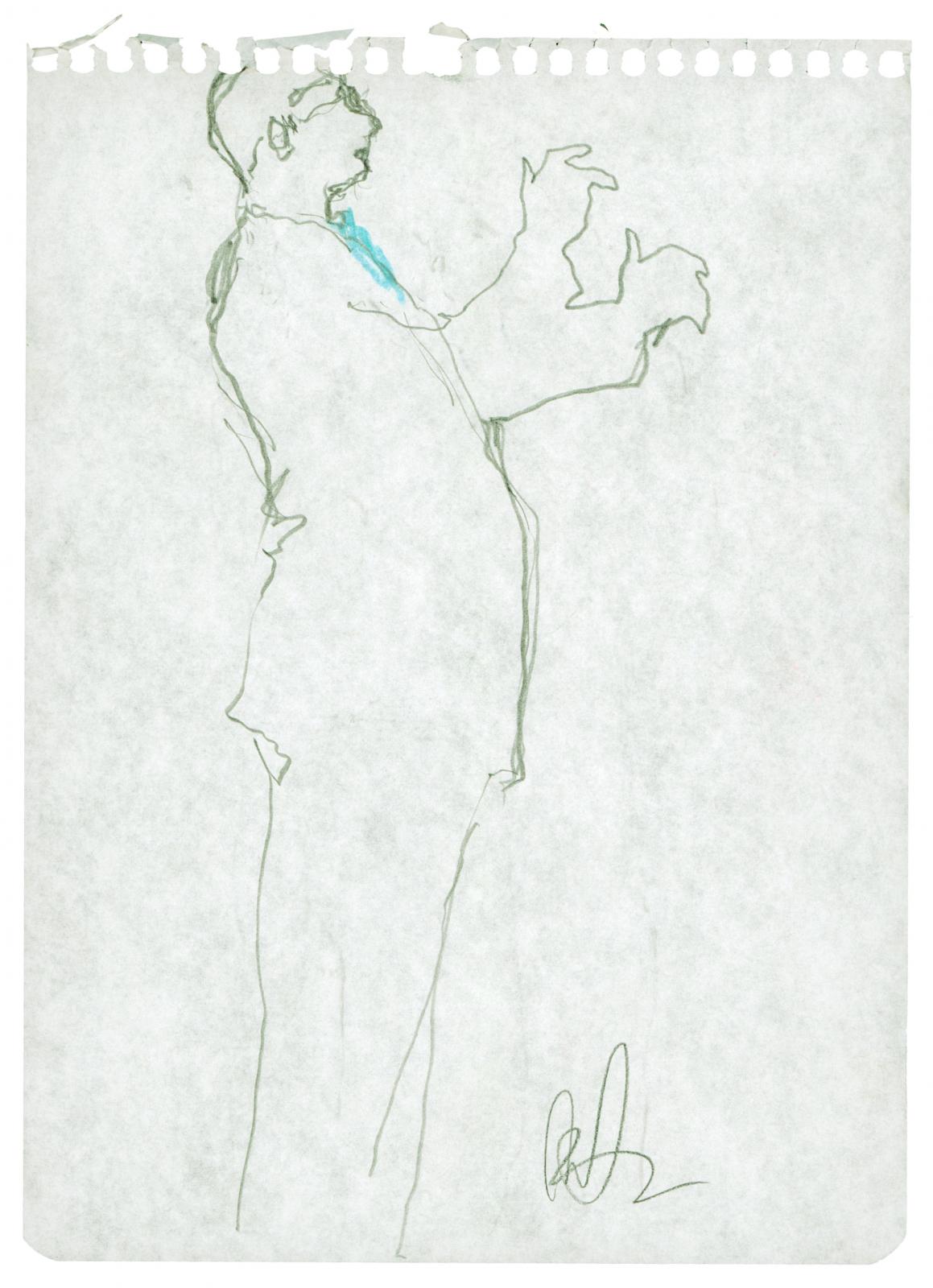 Sin título. Serie B 2B-Reverso] Carpeta Dibujo: Música y Danza