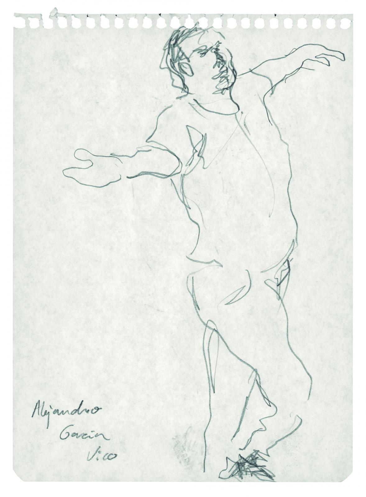 Sin título. Serie B 3B-Reverso. Carpeta Dibujo: Música y Danza