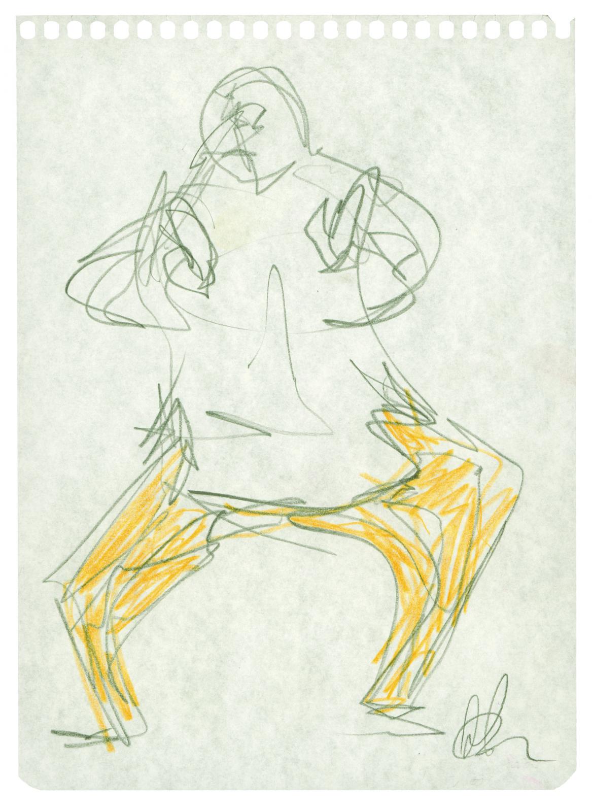 Sin título. Serie C 2. Carpeta Dibujo: Música y Danza