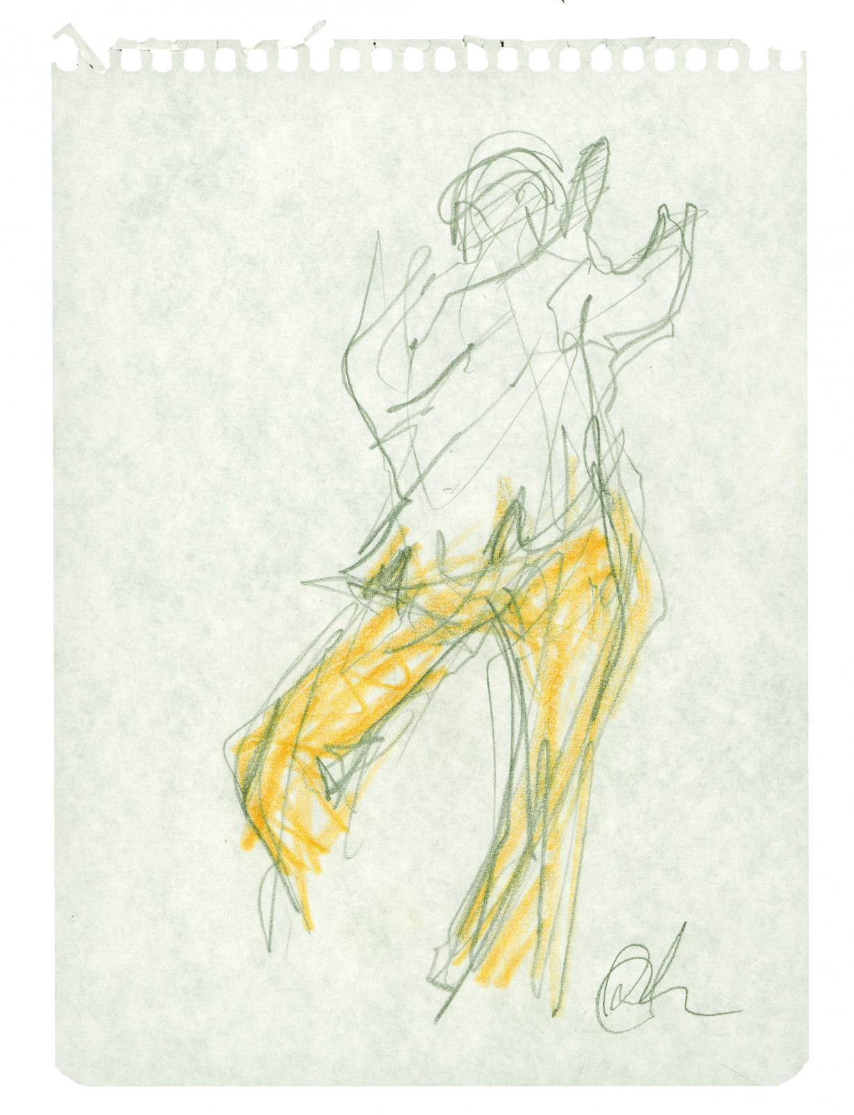 Sin título. Serie C 3. Carpeta Dibujo: Música y Danza