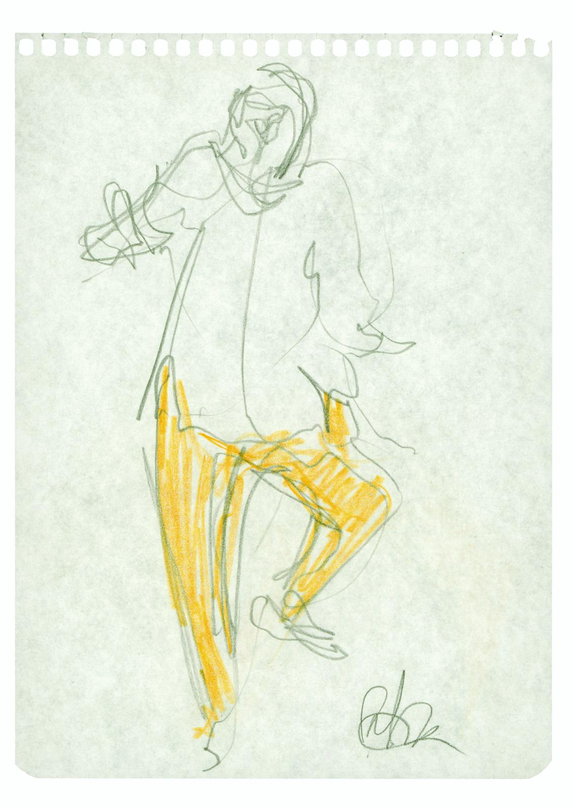 Sin título. Serie C 6 Reverso. Carpeta Dibujo: Música y Danza