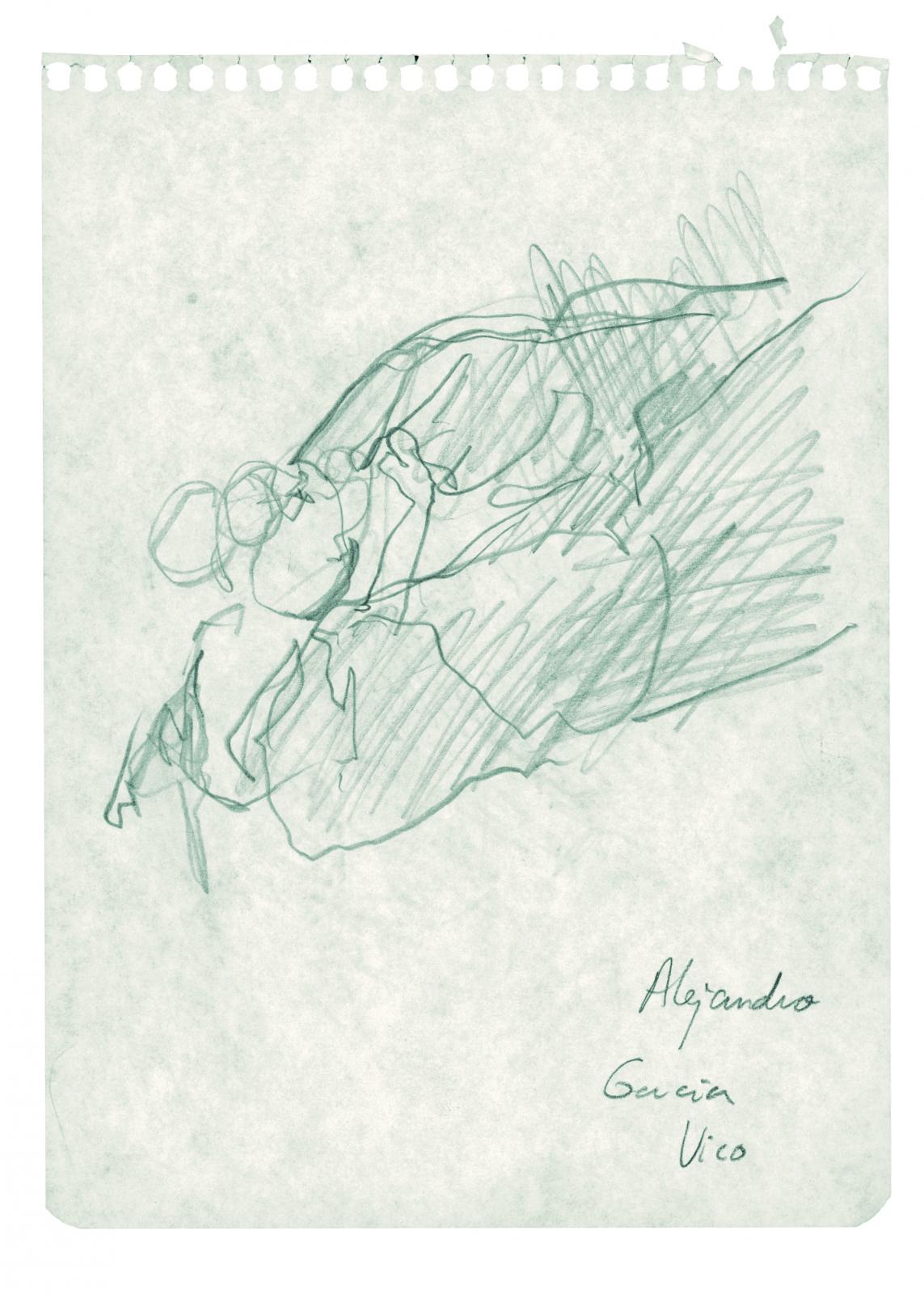 Sin título. Serie D 2 Reverso. Carpeta Dibujo: Música y Danza