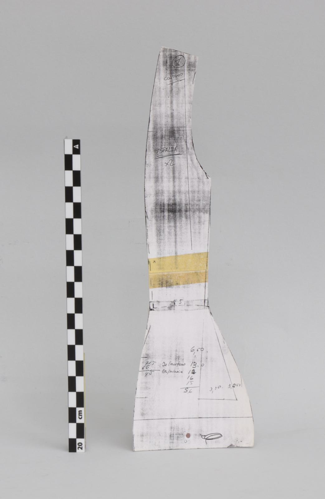 patrón espalda de un vestido