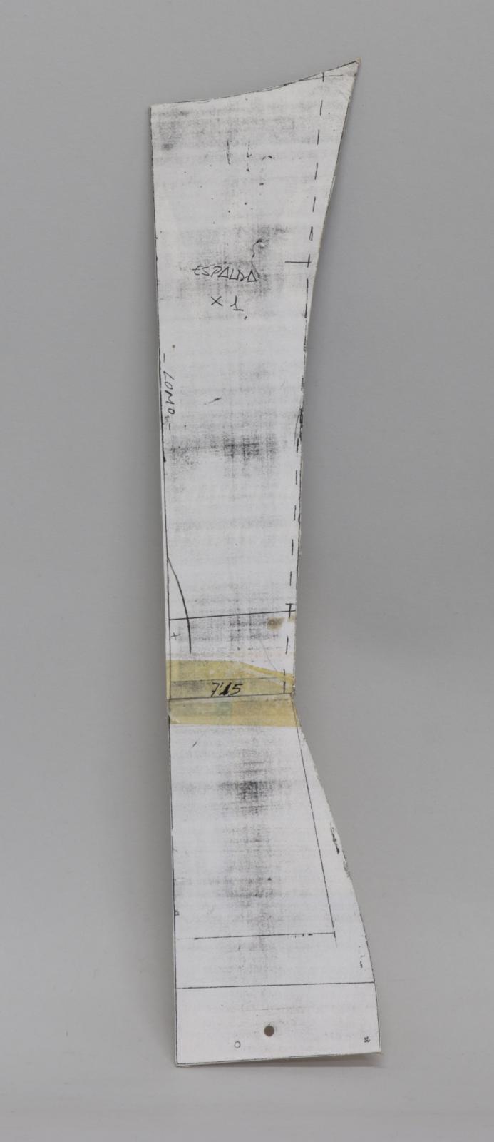 patrón espalda de un vestido