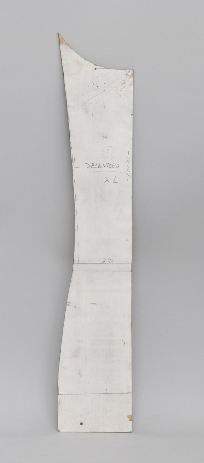 patrón delantero de un vestido