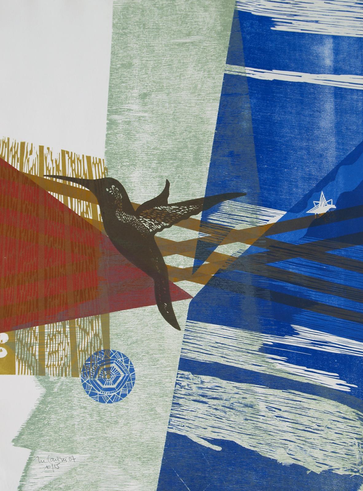 Un colibrí de amor entre los dientes