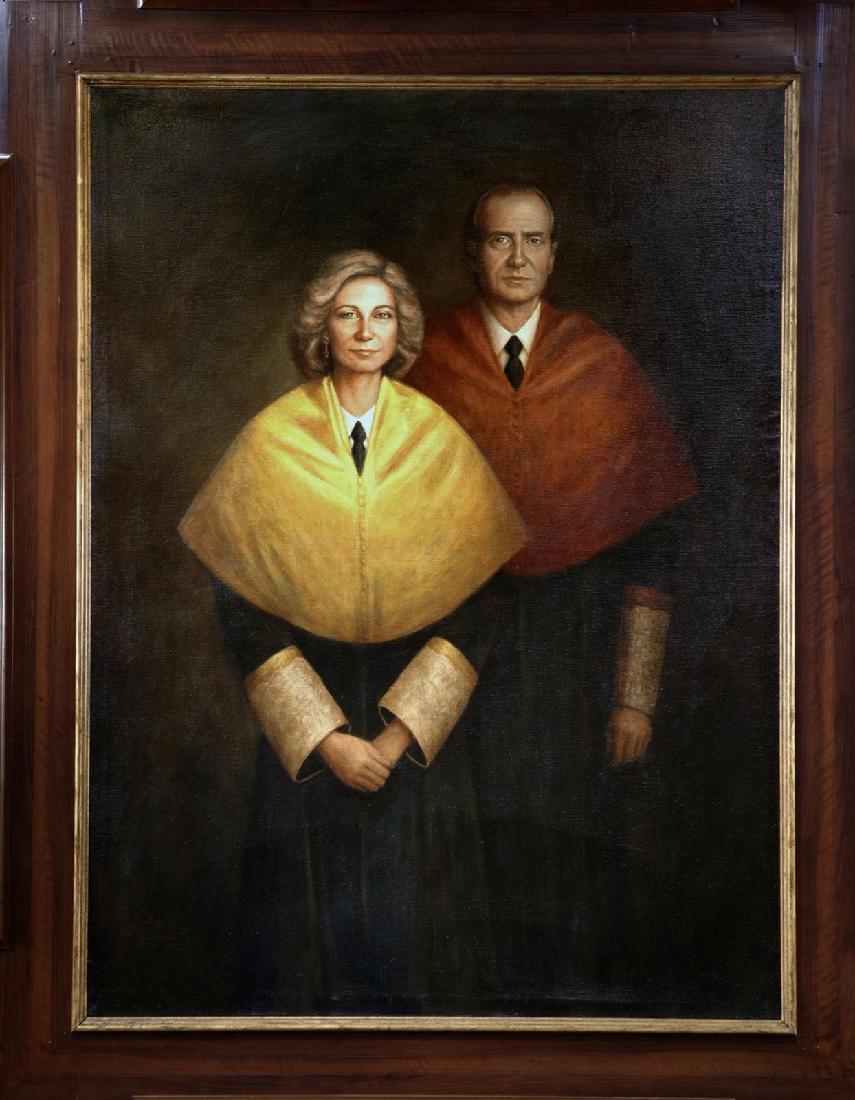 Retrato de D. Juan Carlos I y Dña. Sofía de Grecia, Reyes de España